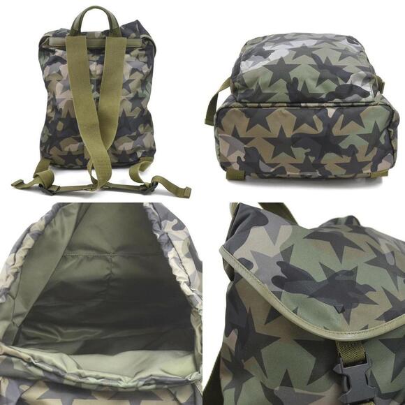 VALENTINO GARAVANI Khaki Leather Backpack - Picture 3 of 5